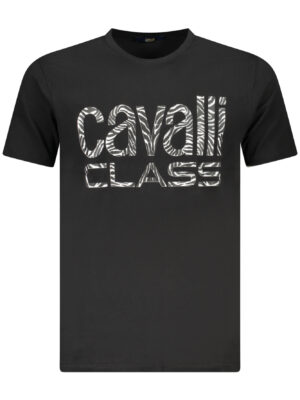 CAMISETA DE MANGA CORTA CAVALLI CLASS HOMBRE NEGRA