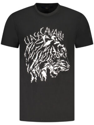 CAMISETA DE MANGA CORTA CAVALLI CLASS HOMBRE NEGRA