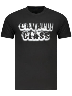 CAMISETA DE MANGA CORTA CAVALLI CLASS HOMBRE NEGRA