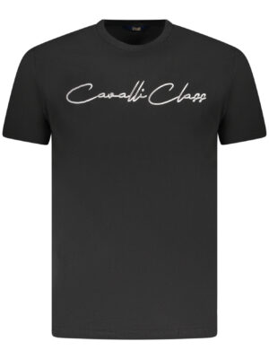 CAMISETA DE MANGA CORTA CAVALLI CLASS HOMBRE NEGRA
