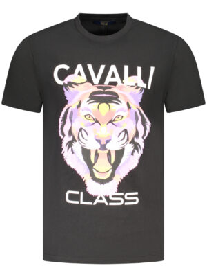 CAMISETA DE MANGA CORTA CAVALLI CLASS HOMBRE NEGRA