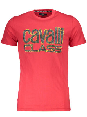 CAMISETA CAVALLI CLASS MANGA CORTA HOMBRE ROJA