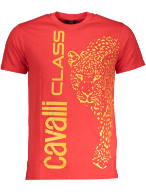 CAMISETA MANGA CORTA HOMBRE CAVALLI CLASS ROJA