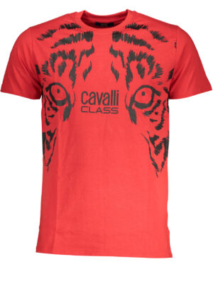 CAMISETA MANGA CORTA HOMBRE CAVALLI CLASS ROJA
