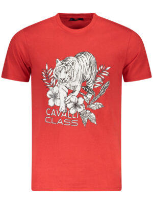 CAMISETA DE MANGA CORTA CAVALLI CLASS HOMBRE ROJA