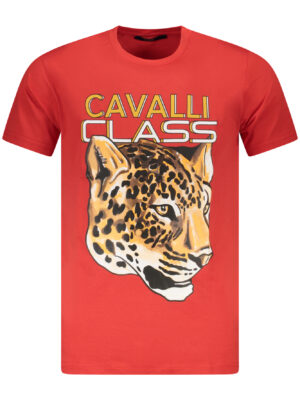 CAMISETA DE MANGA CORTA CAVALLI CLASS HOMBRE ROJA