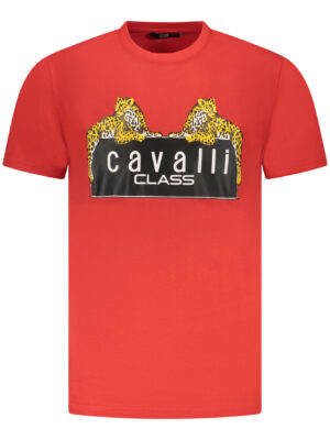CAMISETA DE MANGA CORTA CAVALLI CLASS HOMBRE ROJA