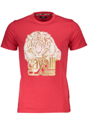 CAMISETA DE MANGA CORTA CAVALLI CLASS HOMBRE ROJA