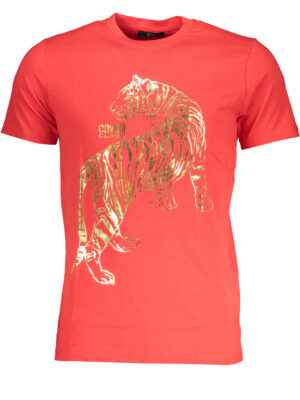 CAMISETA MANGA CORTA HOMBRE CAVALLI CLASS ROJA