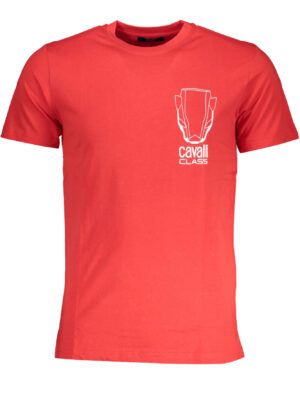 CAMISETA MANGA CORTA HOMBRE CAVALLI CLASS ROJA