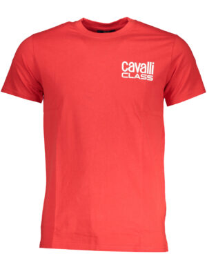 CAMISETA MANGA CORTA HOMBRE CAVALLI CLASS ROJA