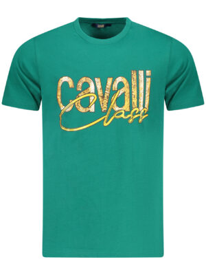 CAMISETA CAVALLI CLASS MANGA CORTA HOMBRE VERDE