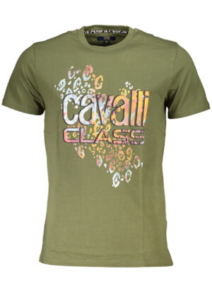 CAMISETA CAVALLI CLASS MANGA CORTA HOMBRE VERDE