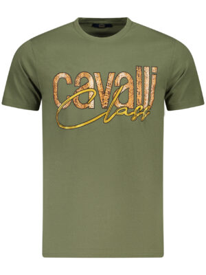 CAMISETA CAVALLI CLASS MANGA CORTA HOMBRE VERDE