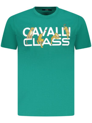 CAMISETA CAVALLI CLASS MANGA CORTA HOMBRE VERDE