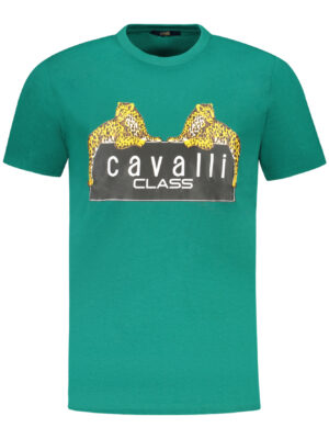 CAMISETA CAVALLI CLASS MANGA CORTA HOMBRE VERDE