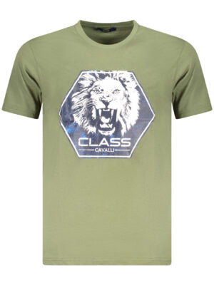 CAMISETA CAVALLI CLASS MANGA CORTA HOMBRE VERDE