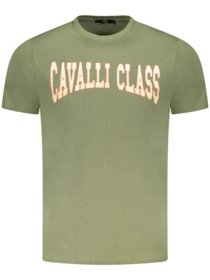 CAMISETA CAVALLI CLASS MANGA CORTA HOMBRE VERDE