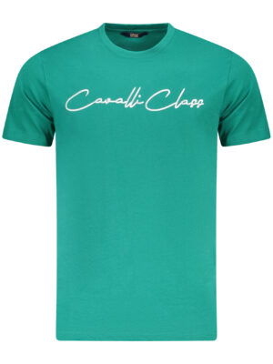 CAMISETA CAVALLI CLASS MANGA CORTA HOMBRE VERDE