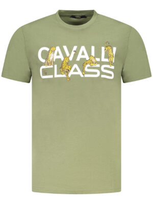 CAMISETA CAVALLI CLASS MANGA CORTA HOMBRE VERDE