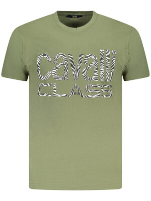CAMISETA CAVALLI CLASS MANGA CORTA HOMBRE VERDE