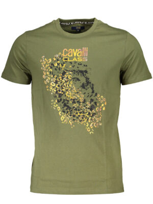CAMISETA CAVALLI CLASS MANGA CORTA HOMBRE VERDE