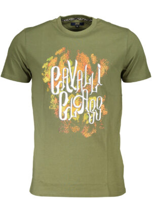 CAMISETA CAVALLI CLASS MANGA CORTA HOMBRE VERDE