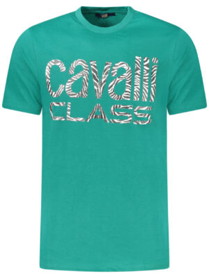 CAMISETA CAVALLI CLASS MANGA CORTA HOMBRE VERDE
