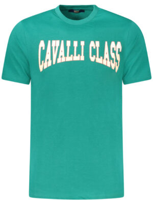 CAMISETA CAVALLI CLASS MANGA CORTA HOMBRE VERDE