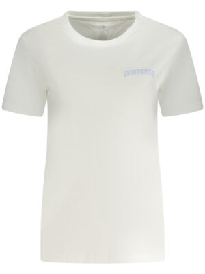 CAMISETA CONVERSE DE MANGA CORTA MUJER BLANCA