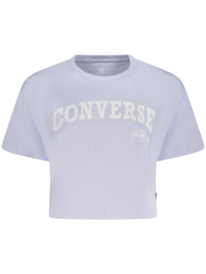 CAMISETA CONVERSE DE MANGA CORTA PARA MUJER MORADA