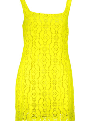 VESTIDO CORTO MUJER AMARILLO DESIGUAL