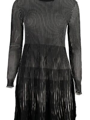 VESTIDO CORTO MUJER DESIGUAL NEGRO