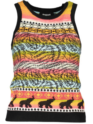 CAMISETA DE TIRANTES NEGRA DE MUJER DESIGUAL