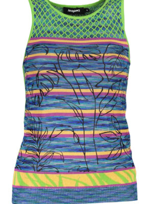 CAMISETA DE TIRANTES MUJER DESIGUAL VERDE