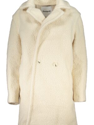 ABRIGO MUJER DESIGUAL BLANCO