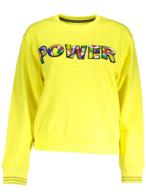 SUDADERA DESIGUAL SIN CREMALLERA MUJER AMARILLO
