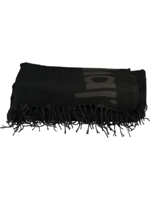 PONCHO MUJER DESIGUAL NEGRO