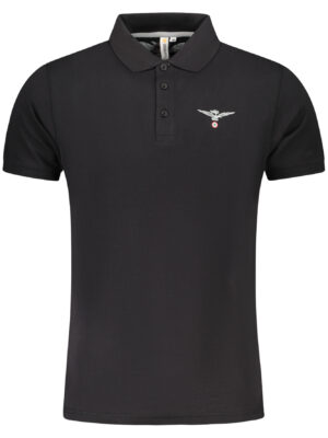 POLO DE MANGA CORTA PARA HOMBRE, NEGRO, ARMY 1659