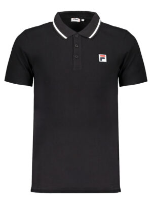 POLO FILA MANGA CORTA HOMBRE NEGRO