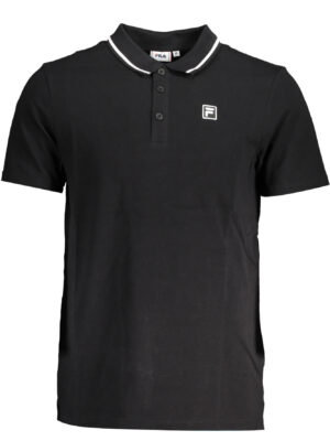 POLO FILA MANGA CORTA HOMBRE NEGRO