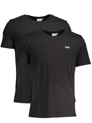 CAMISETA FILA HOMBRE MANGA CORTA NEGRA