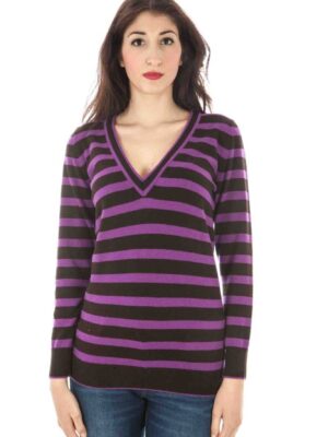 JERSEY MORADO MUJER FRED PERRY