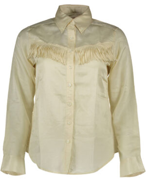CAMISA BEIGE DE MANGA LARGA DE MUJER GANT