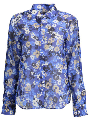 CAMISETA MANGA LARGA MUJER GANT AZUL