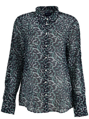 CAMISETA MANGA LARGA MUJER GANT AZUL