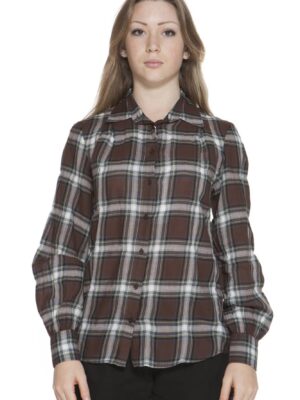 CAMISA MANGA LARGA MUJER GANT MARRÓN