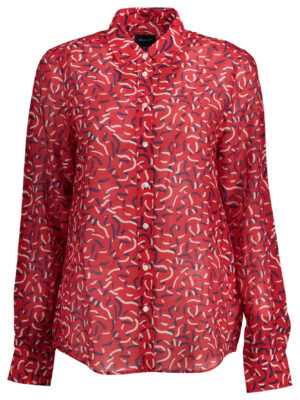 CAMISETA MANGA LARGA GANT MUJER ROJA