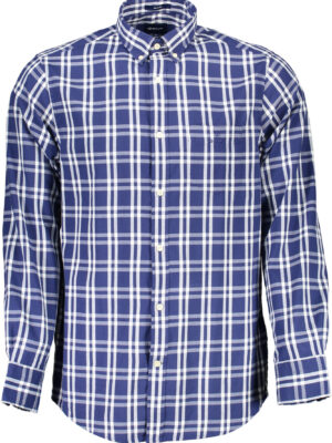CAMISA AZUL DE MANGA LARGA DE HOMBRE GANT