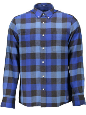 CAMISA AZUL DE MANGA LARGA DE HOMBRE GANT